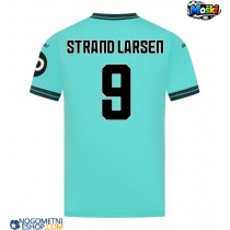 Moški Nogometni dresi Wolves Jorgen Strand Larsen #9 Gostujoči 2025-26 Kratek Rokav